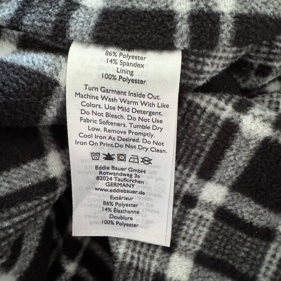 Eddie Bauer Travex Black Fleece Lined Hiking Outdoor Pants Sz 16 Women's - Picture 5 of 5